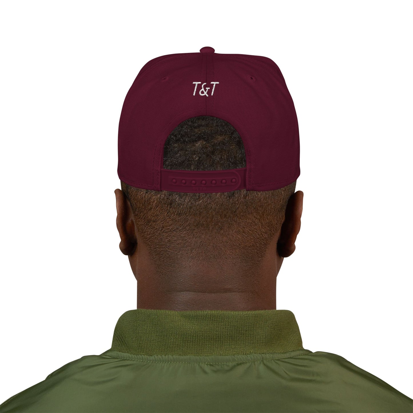 Thread and Thorn Stylish Embroidered Snapback Hat, Adjustable Cap, Sporty Headwear, Trendy Gift for Him/Her, Perfect for Summer Outings, Festivals