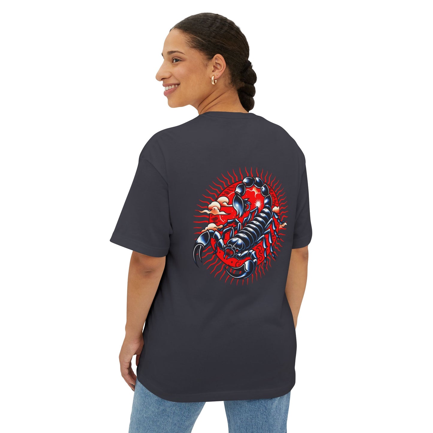 Scorpion Stylish Oversized Tee, Casual T-Shirt, Graphic Tee, Summer Essential,