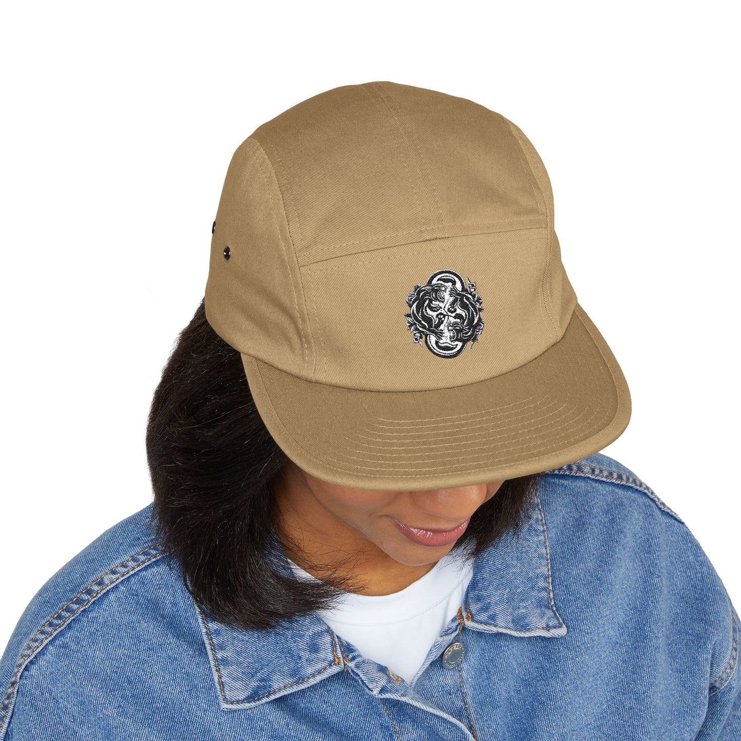 Thread and Thorn Stylish Embroidered 5 Panel Cap - Urban Fashion, Casual Wear, Summer Style, Gift for Him, Adjustable Hat