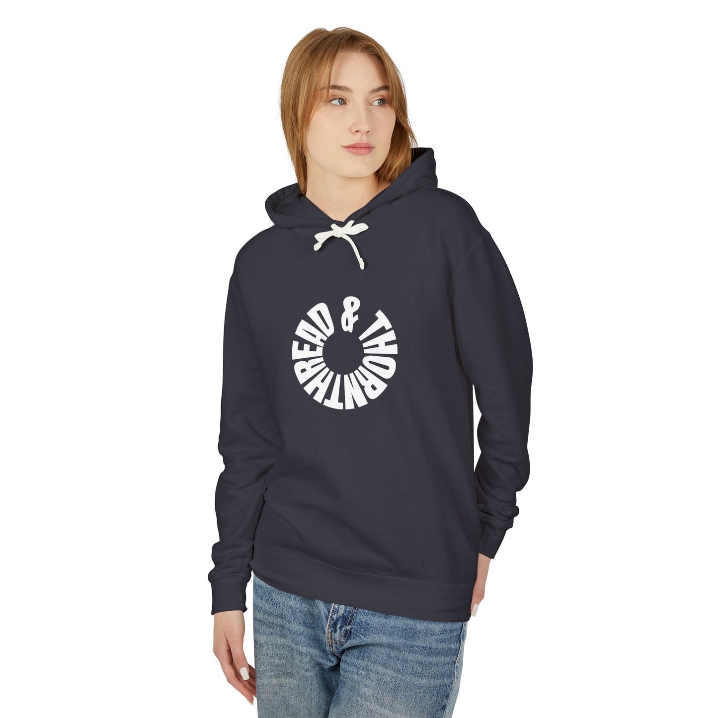 Thread and Thorn Scorpio Graphic Hoodie, Unisex Lightweight, Stylish Pullover, Comfortable Layering, Trendy Sweatshirt