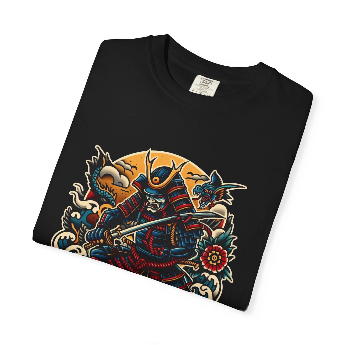 Thread and Thorn Samurai Warrior Graphic T-Shirt, Manga Art Tee, Unisex Vintage Style Shirt, Anime Gift, Casual Outfit