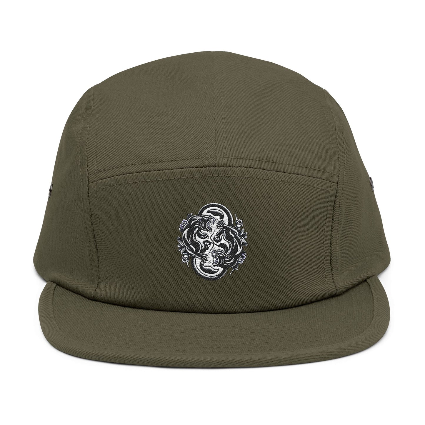 Thread and Thorn Stylish Embroidered 5 Panel Cap - Urban Fashion, Casual Wear, Summer Style, Gift for Him, Adjustable Hat