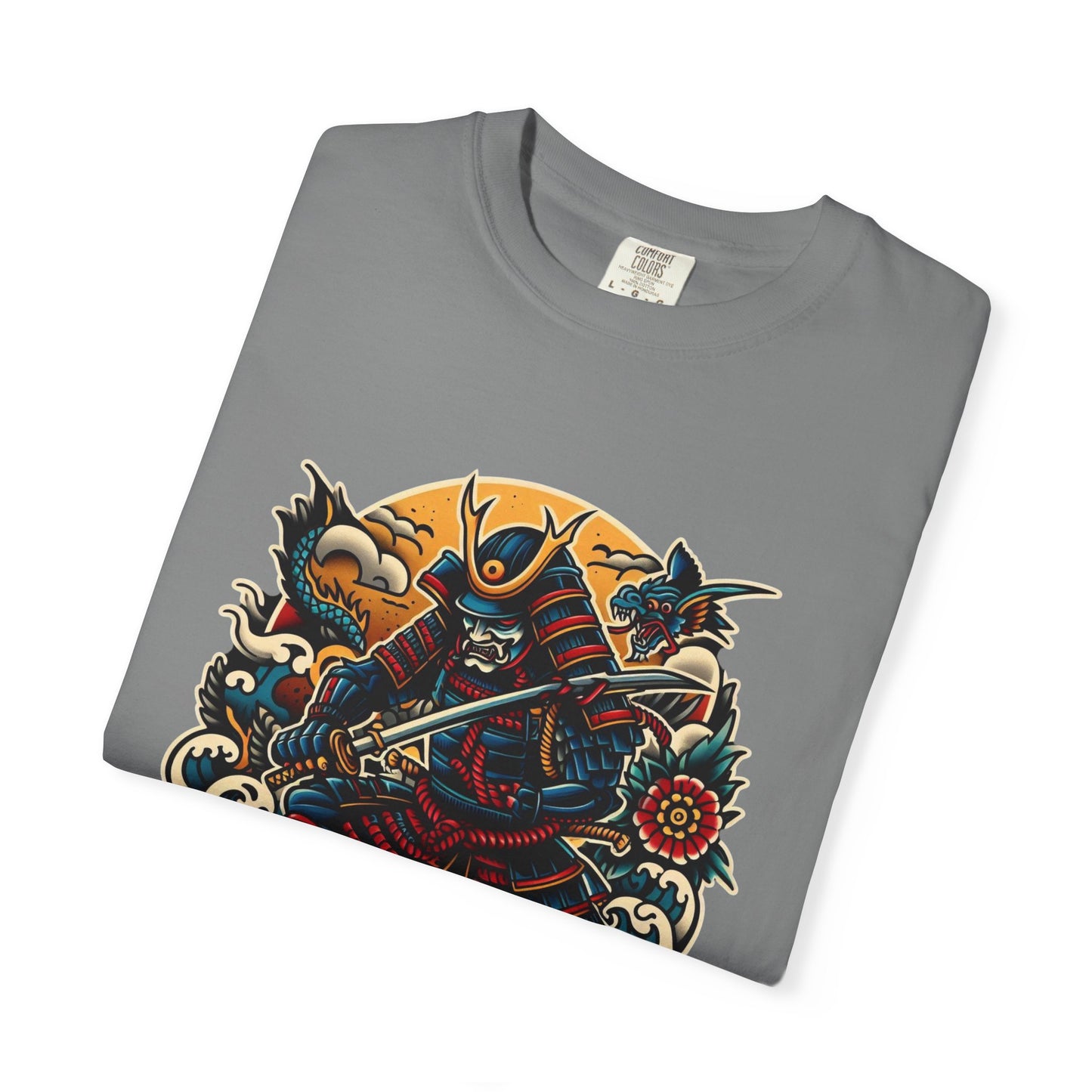 Thread and Thorn Samurai Warrior Graphic T-Shirt, Manga Art Tee, Unisex Vintage Style Shirt, Anime Gift, Casual Outfit