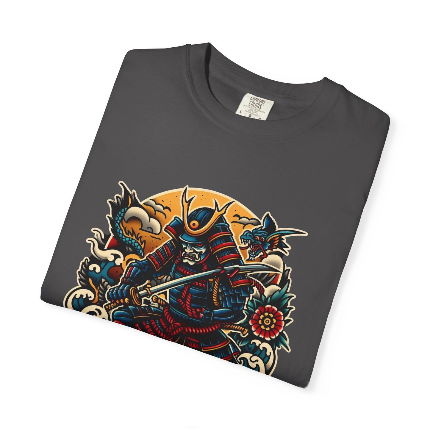 Thread and Thorn Samurai Warrior Graphic T-Shirt, Manga Art Tee, Unisex Vintage Style Shirt, Anime Gift, Casual Outfit