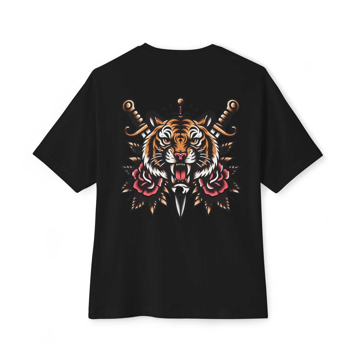 Thread and Thorn Tiger Graphic Tee, Unisex Oversized T-Shirt, Casual Streetwear, Summer Fashion, Gift for Animal Lovers, Festival Wear