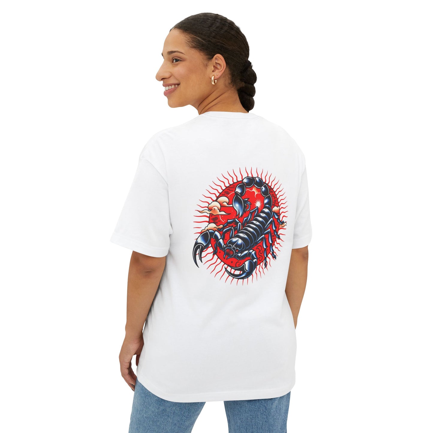 Scorpion Stylish Oversized Tee, Casual T-Shirt, Graphic Tee, Summer Essential,