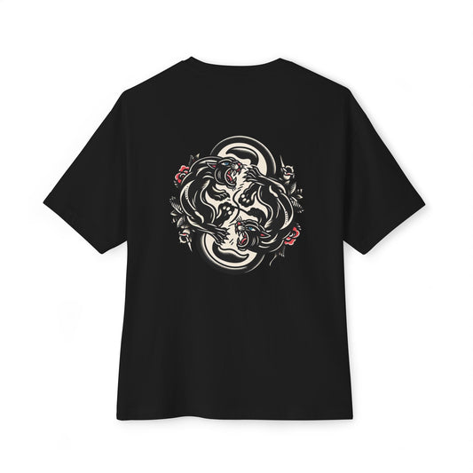 Panther Unisex Oversized Graphic Tee, Vintage Aesthetic T-Shirt,