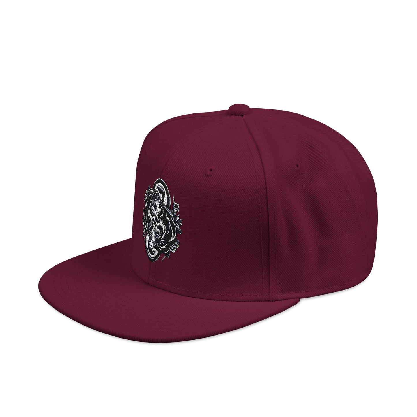 Thread and Thorn Stylish Embroidered Snapback Hat, Adjustable Cap, Sporty Headwear, Trendy Gift for Him/Her, Perfect for Summer Outings, Festivals