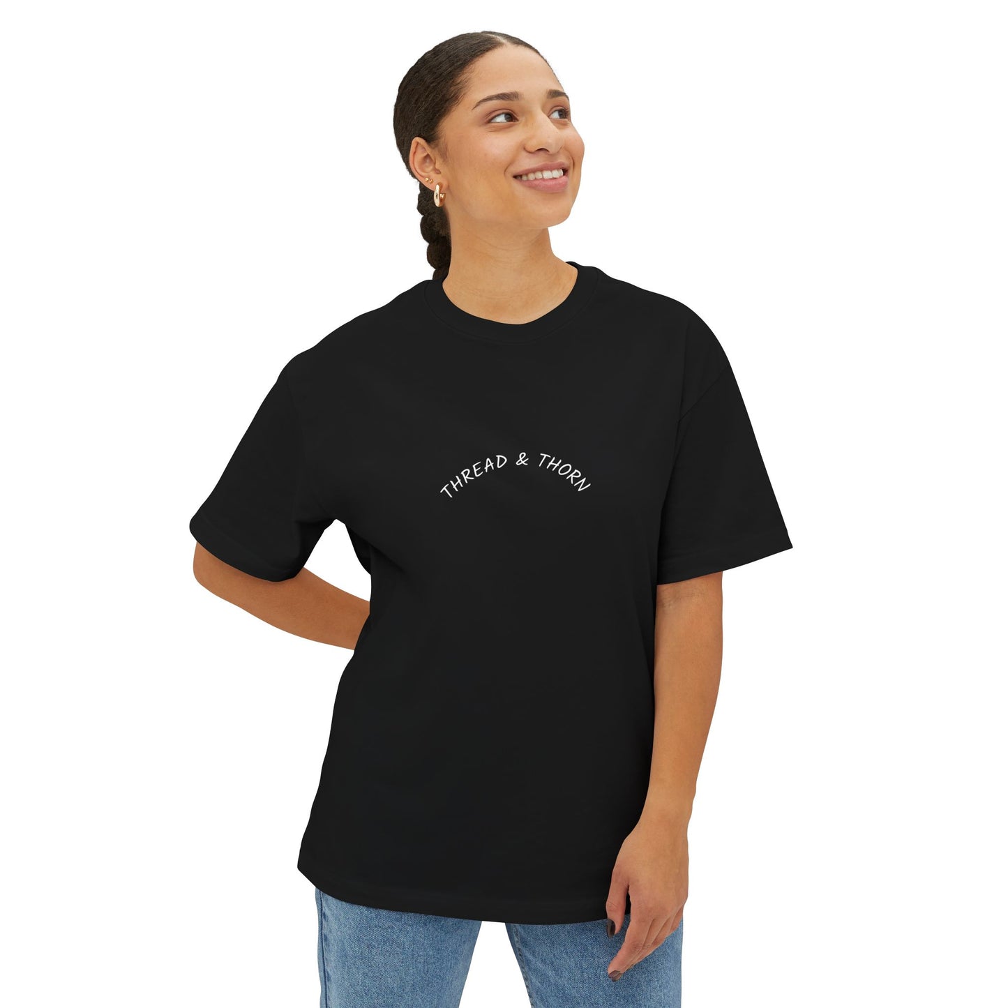 Thread and Thorn Panthers Unisex Oversized Graphic Tee, Vintage Aesthetic T-Shirt,