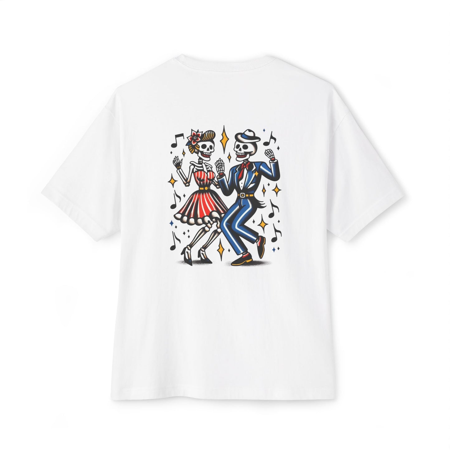 Thread and Thorn Unisex Oversized Boxy Tee with Retro Dance Skeleton Design | Perfect for Halloween Parties, Music Lovers, Casual Wear, Gift Ideas, [...]