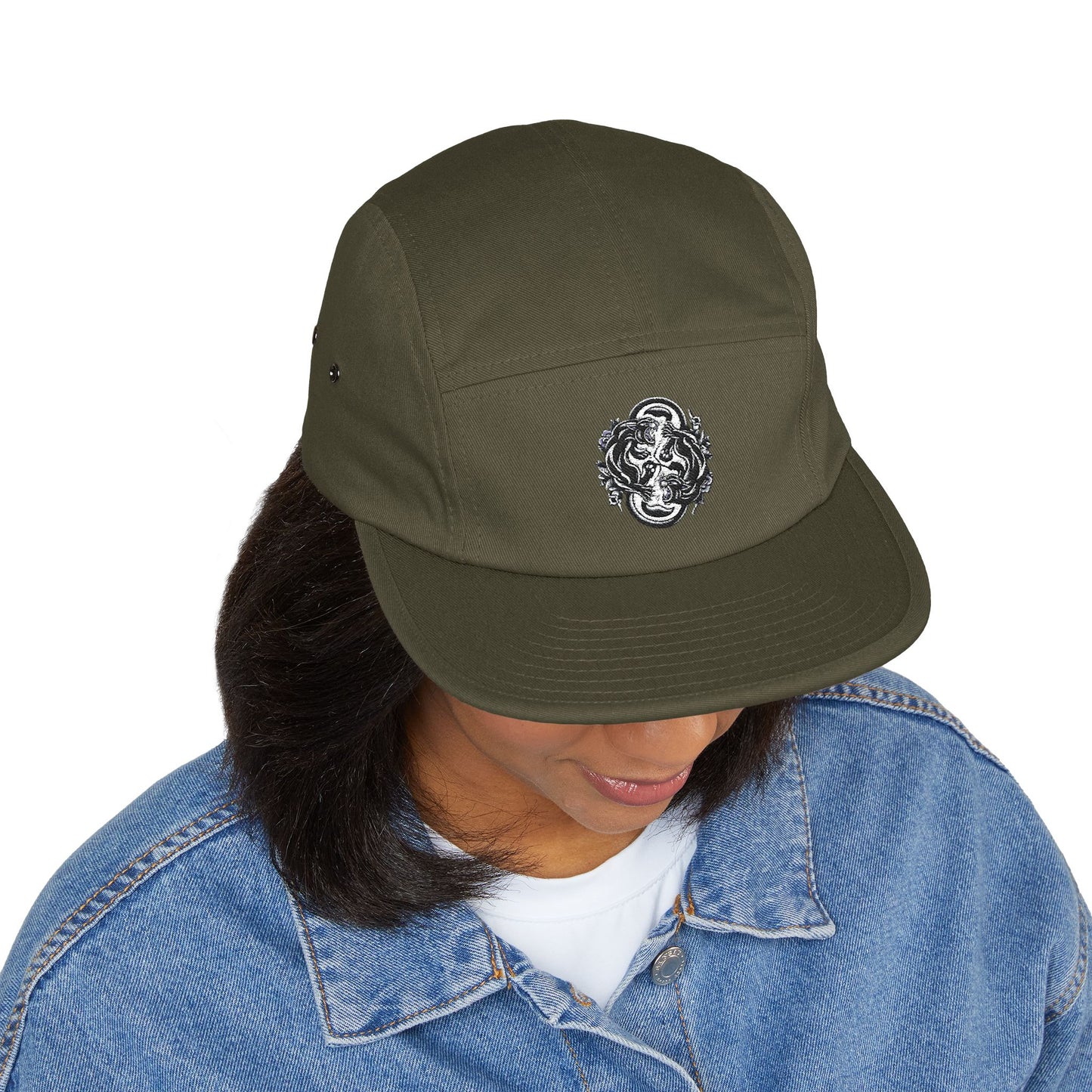 Thread and Thorn Stylish Embroidered 5 Panel Cap - Urban Fashion, Casual Wear, Summer Style, Gift for Him, Adjustable Hat