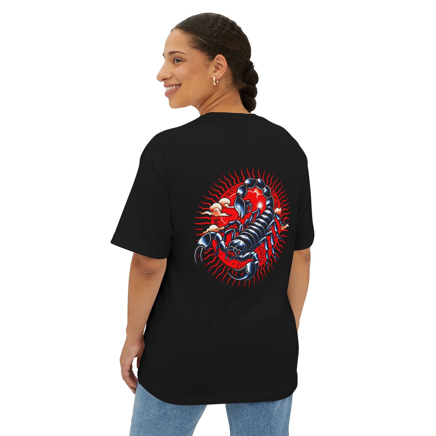 Scorpion Stylish Oversized Tee, Casual T-Shirt, Graphic Tee, Summer Essential,