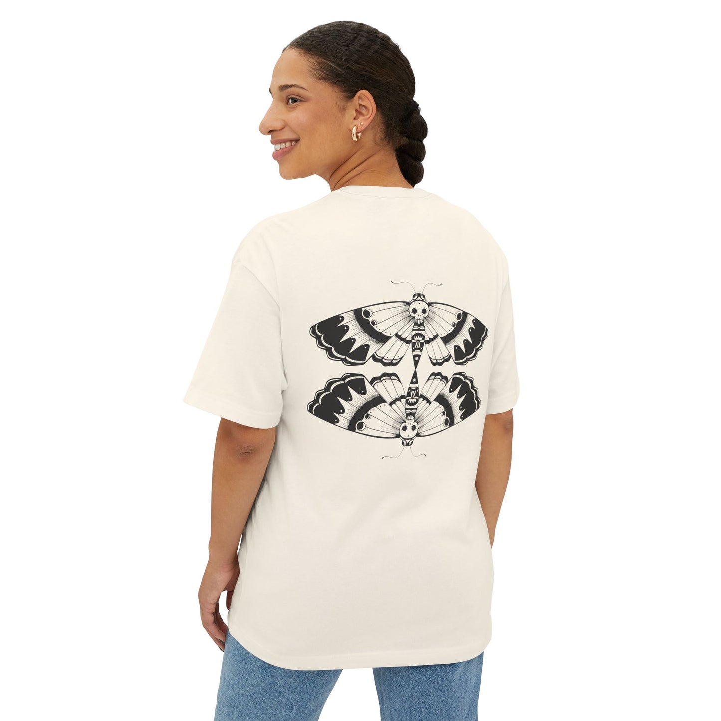 Thread and Thorn Moth Stylish Unisex Oversized Boxy Tee - Trendy Graphic T-Shirt for Casual Wear, Gift for Him or Her, Everyday Comfort, Unique Design, [...]