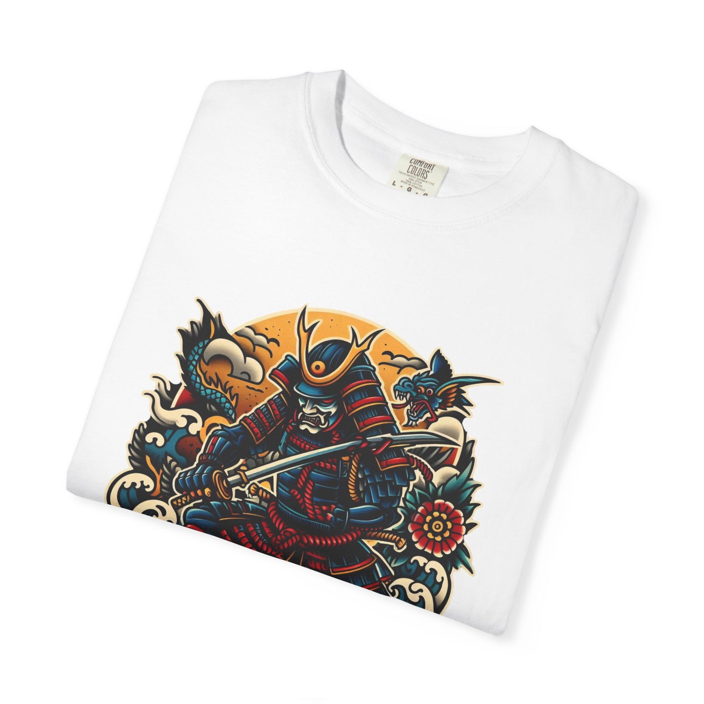 Thread and Thorn Samurai Warrior Graphic T-Shirt, Manga Art Tee, Unisex Vintage Style Shirt, Anime Gift, Casual Outfit