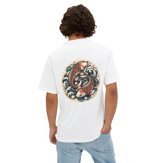 Thread and Thorn Koi Stylish Unisex Graphic Tee with Koi Design, Streetwear, Gift for Him/Her, Casual Outfit, Summer Essential, Art-Inspired Fashion