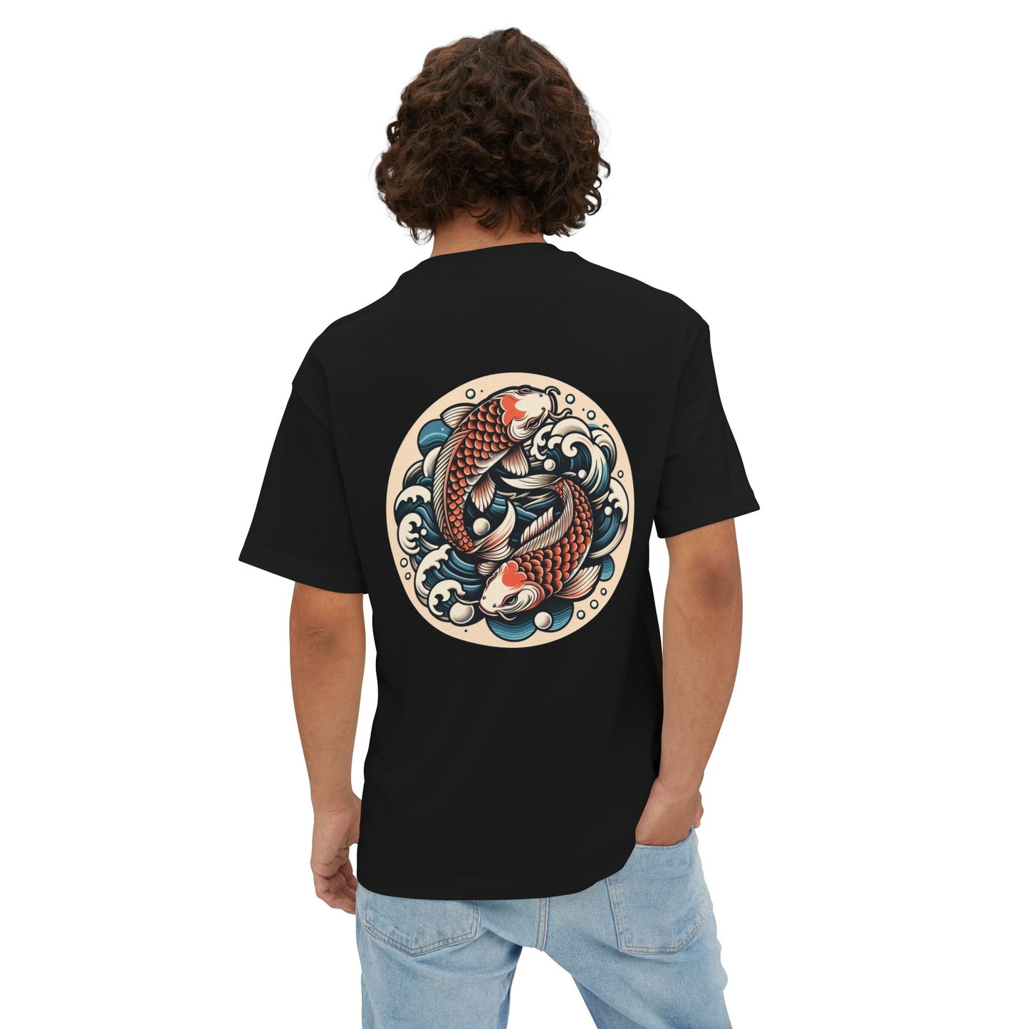Thread and Thorn Koi Stylish Unisex Graphic Tee with Koi Design, Streetwear, Gift for Him/Her, Casual Outfit, Summer Essential, Art-Inspired Fashion