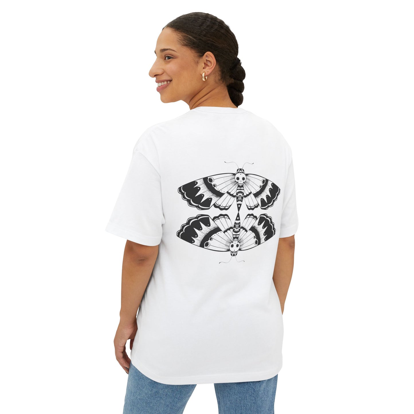 Thread and Thorn Moth Stylish Unisex Oversized Boxy Tee - Trendy Graphic T-Shirt for Casual Wear, Gift for Him or Her, Everyday Comfort, Unique Design, [...]